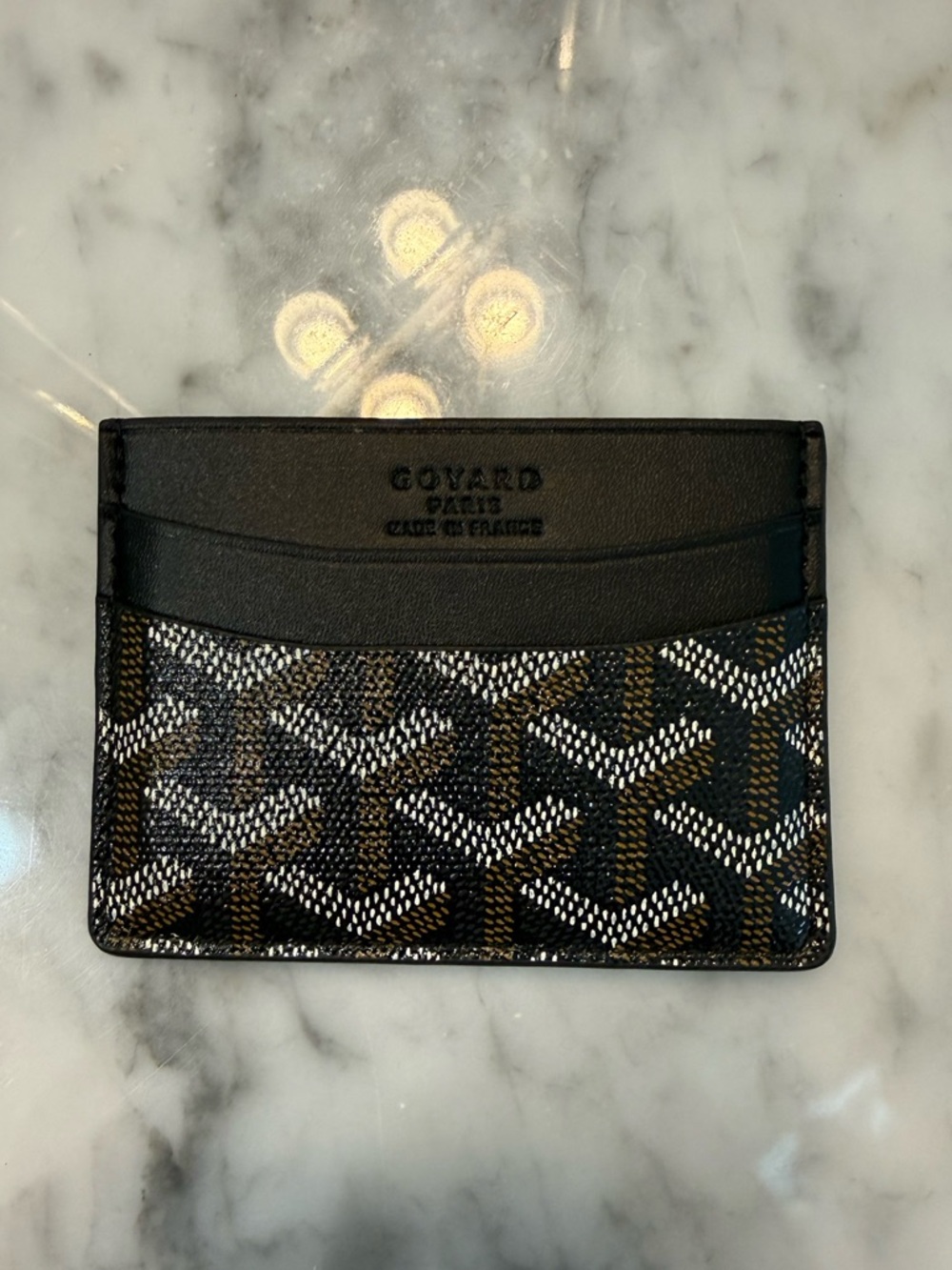 Black and Brown Card Case